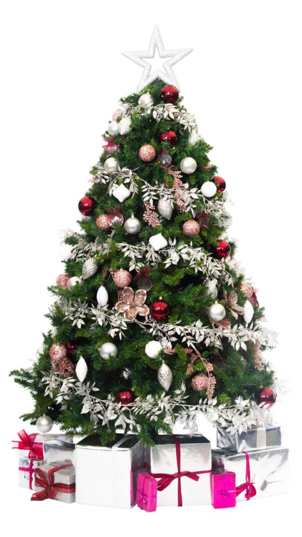 Artificial Christmas Tree with Parcels - Berry Delight