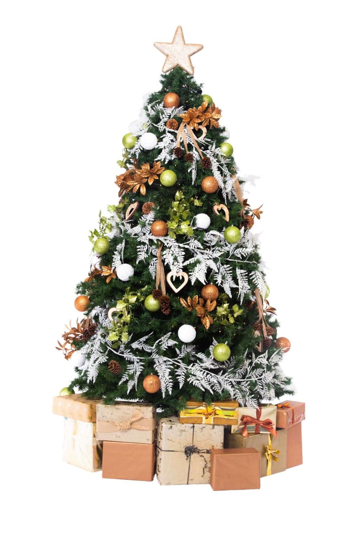 Artificial Christmas Tree with Parcels - Winter Woodland