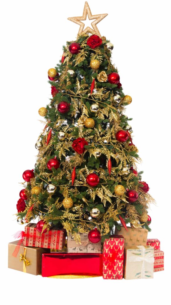 Artificial Christmas Tree with Parcels - Timeless Tradition