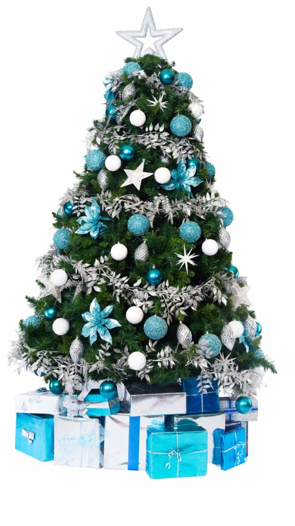 Artificial Christmas Tree with Parcels - Starry Night