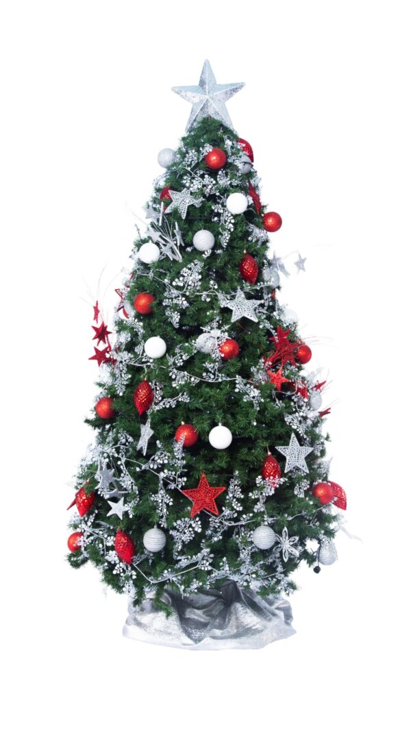 Artificial Christmas Tree - <br>Crimson Christmas