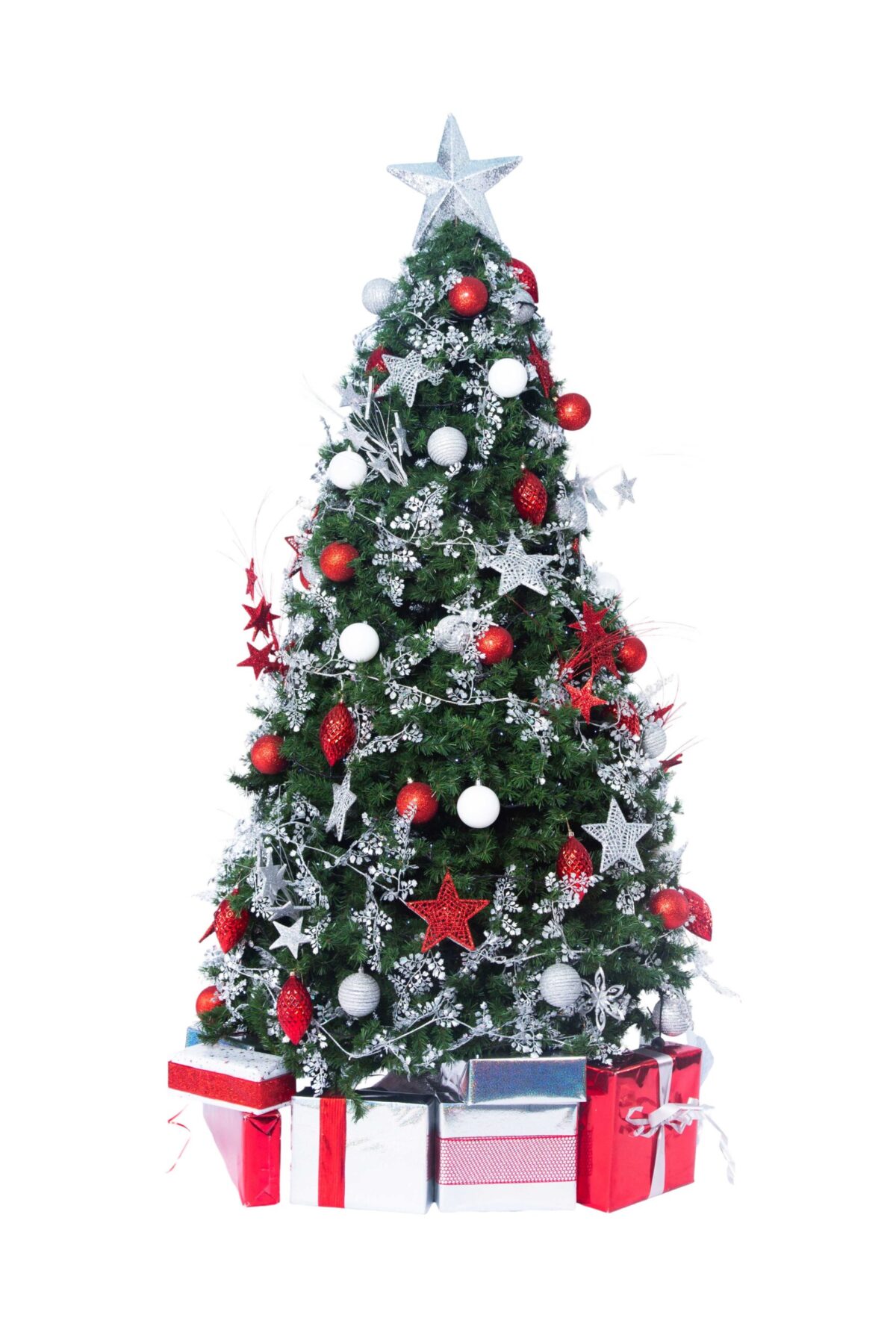 Artificial Christmas Tree with Parcels - Crimson Christmas