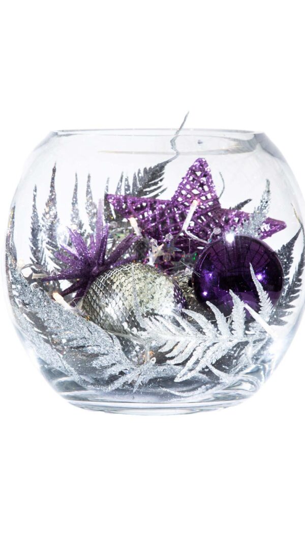 Christmas Bowl - Lavendar Sparkle